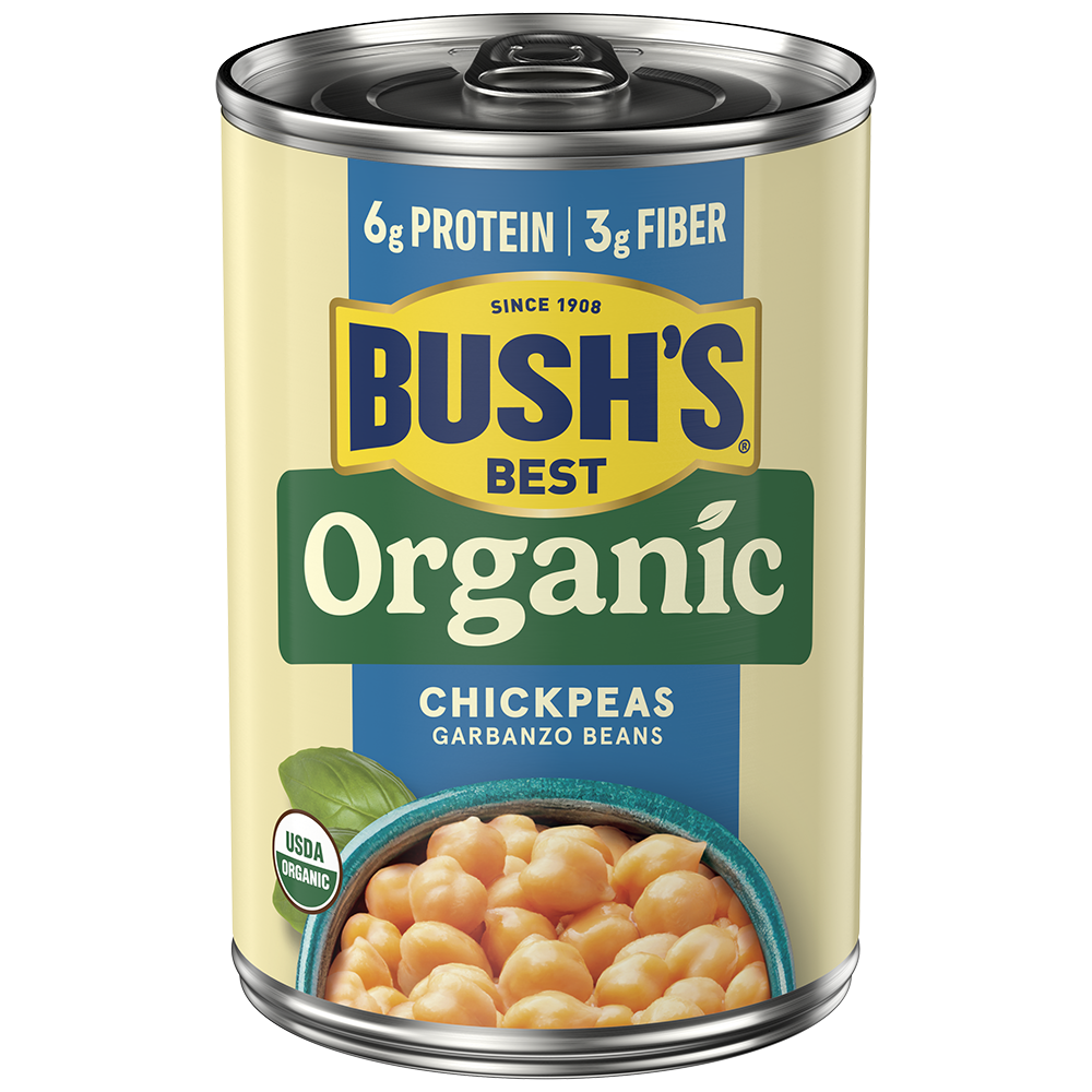 Bush's Organic Chickpeas.